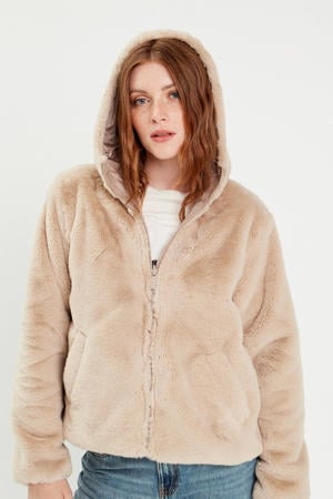 reversible jas beige