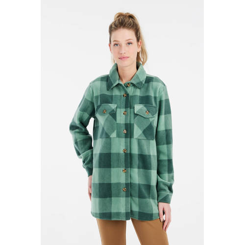 Protest shacket fleece Salt groen afbeelding