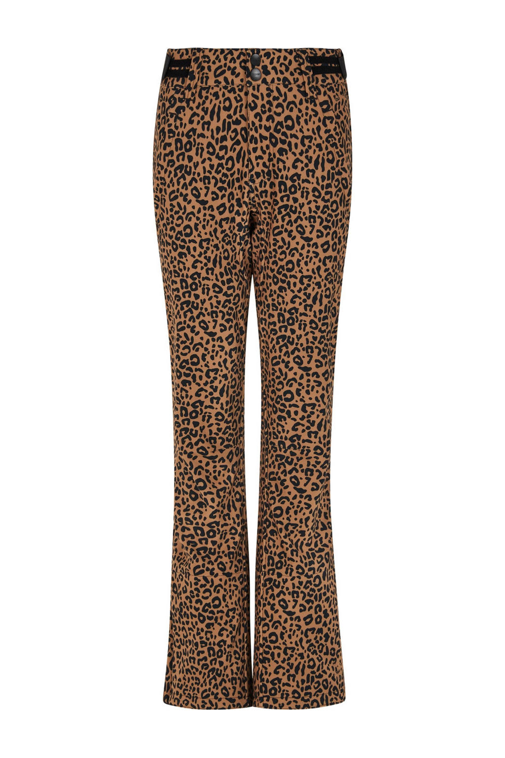 Camelkleurige dames Protest skibroek Angle van polyester met rits- en drukknoopsluiting