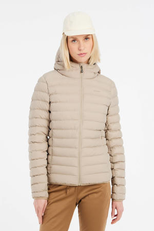 gewatteerde jas Ice beige