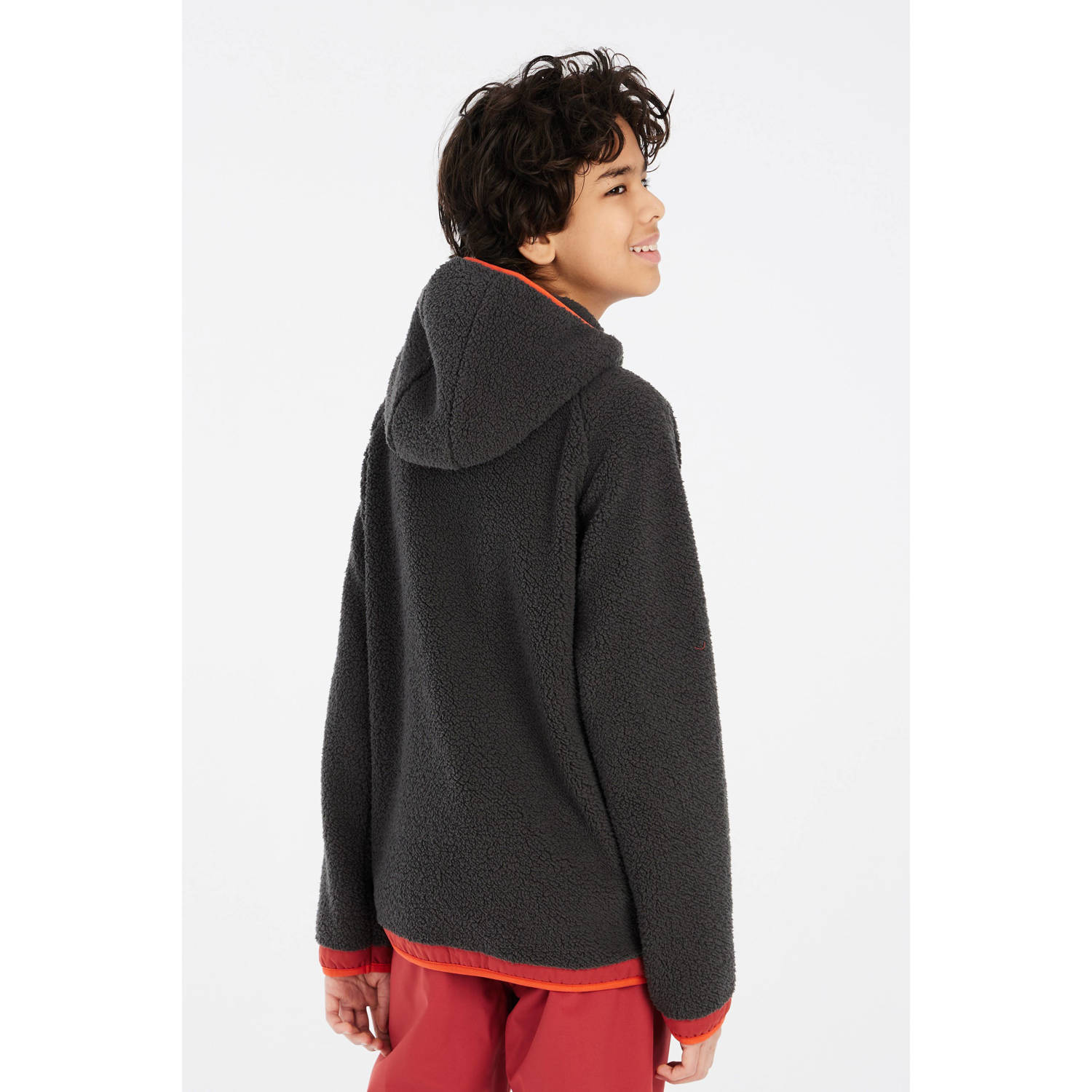 Protest hoodie fleece PRT CULT JR antraciet