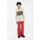 Protest fleece vest PRTBARTIS JR ecru/olijfgroen