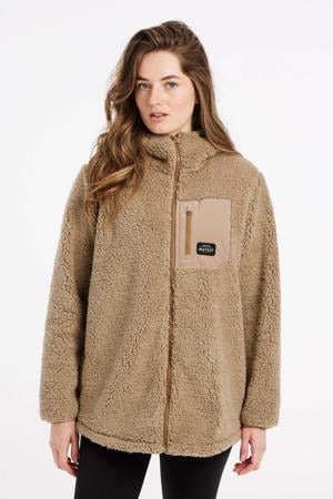 fleece vest Sago lichtbruin