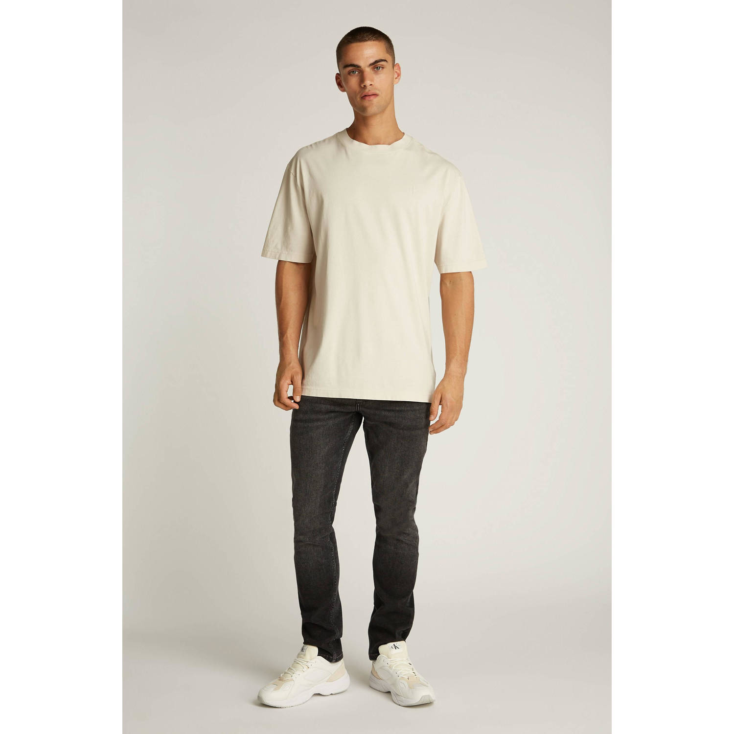 CALVIN KLEIN JEANS T-shirt ecru