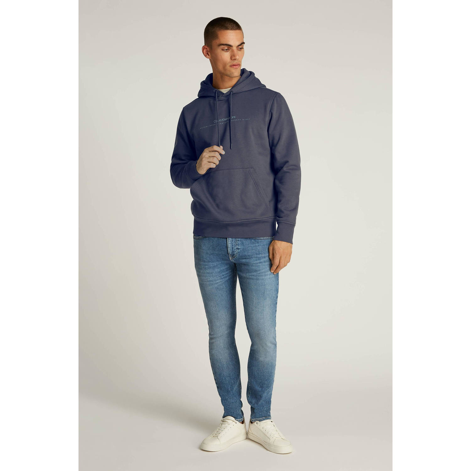 CALVIN KLEIN JEANS hoodie grijsblauw