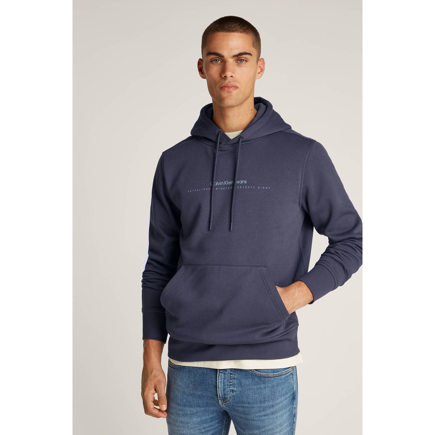 CALVIN KLEIN JEANS hoodie grijsblauw