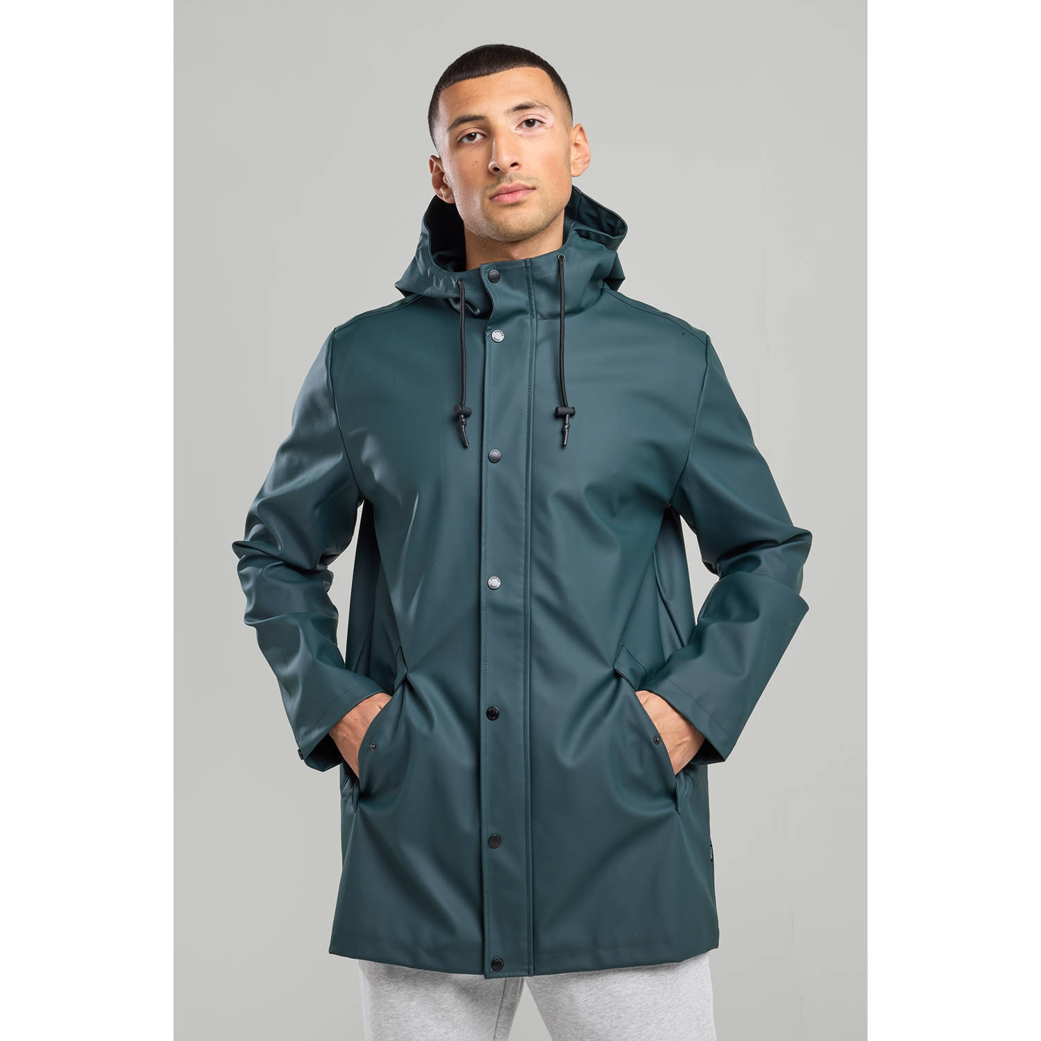 America Today regenjas jake dark green