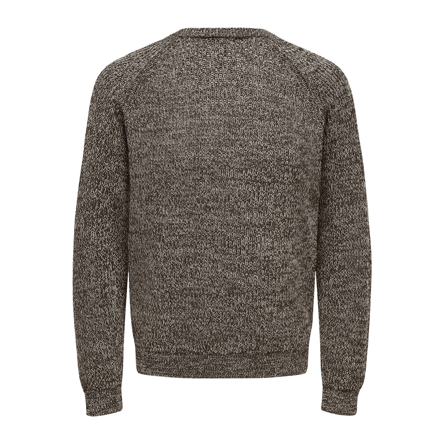 ONLY & SONS gebreide trui ONSFELIP bruin