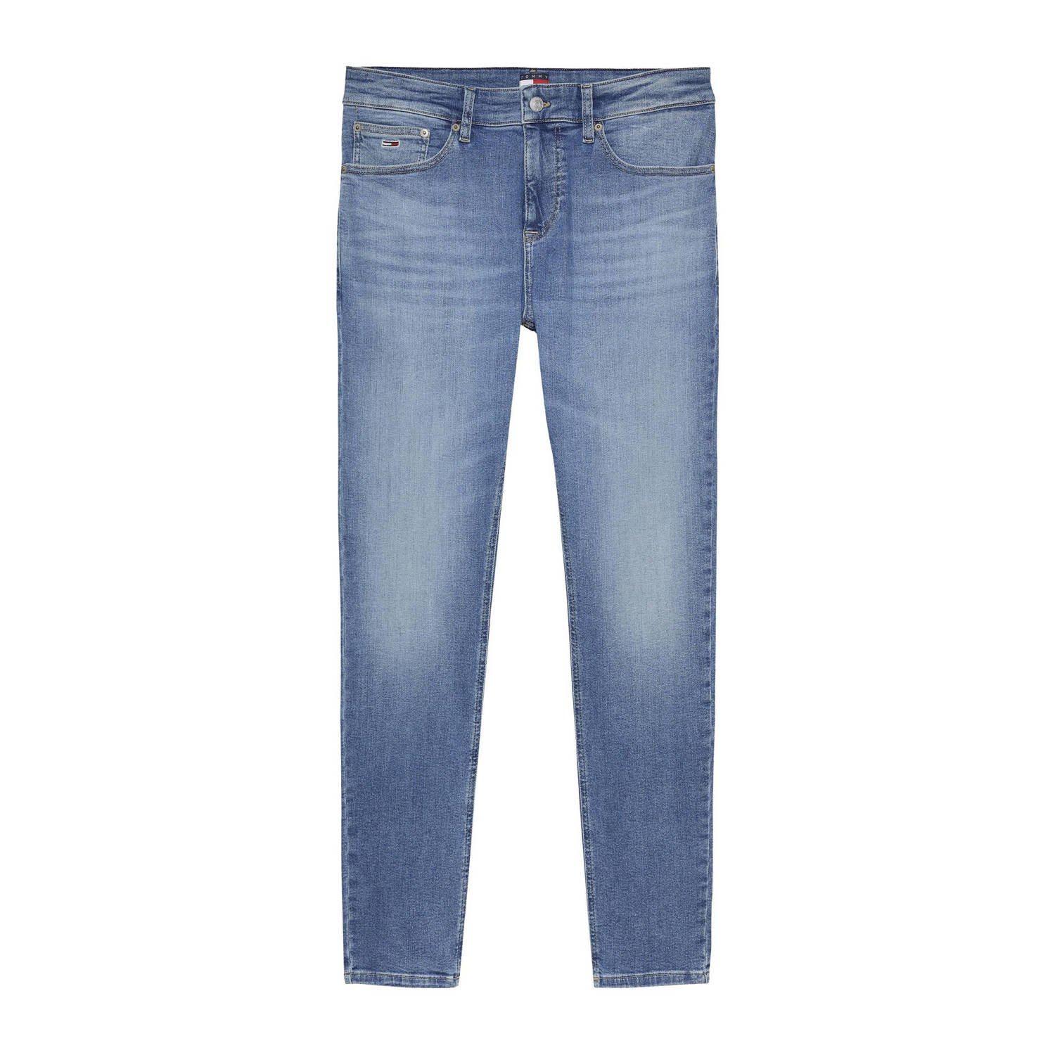 Tommy Jeans Blauwe Skinny Jeans met Ritssluiting Blue Heren