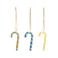 &k amsterdam kerstornament Candy Cane (set van 3)