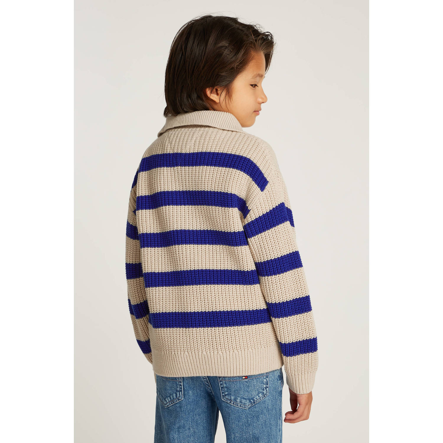 Tommy Hilfiger trui ecru grof gebreid