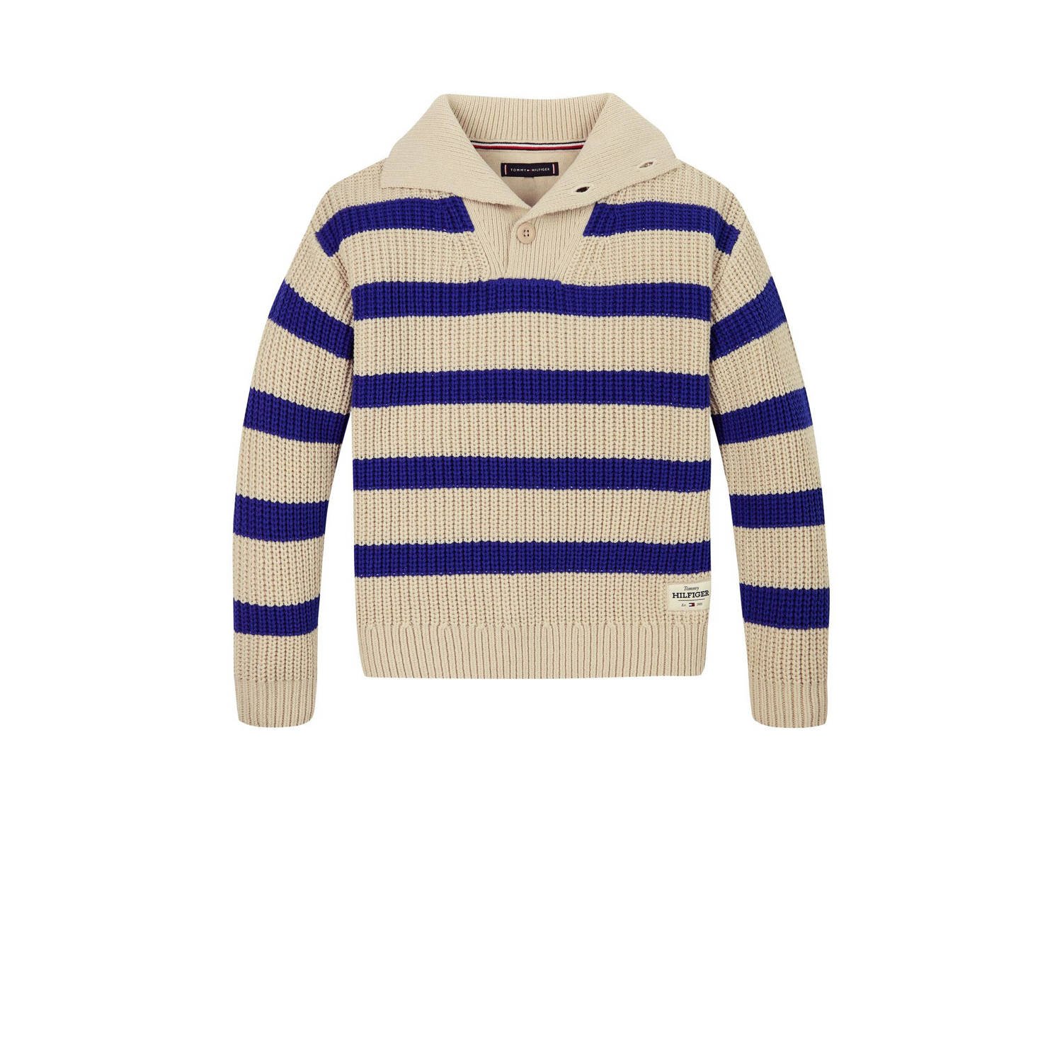 Tommy Hilfiger Teens Gebreide pullover met opstaande kraag