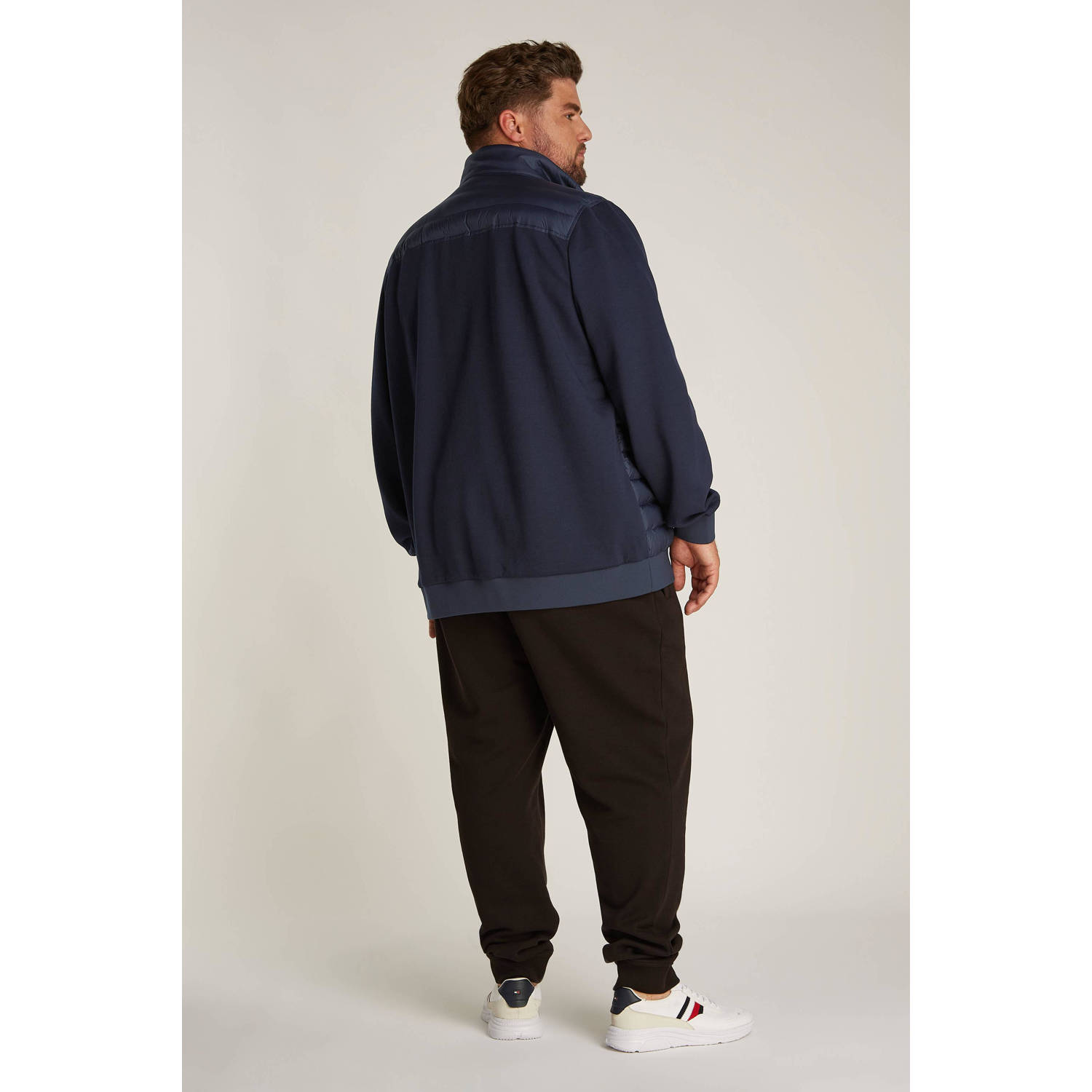 Tommy Hilfiger Big & Tall sweatvest donkerblauw