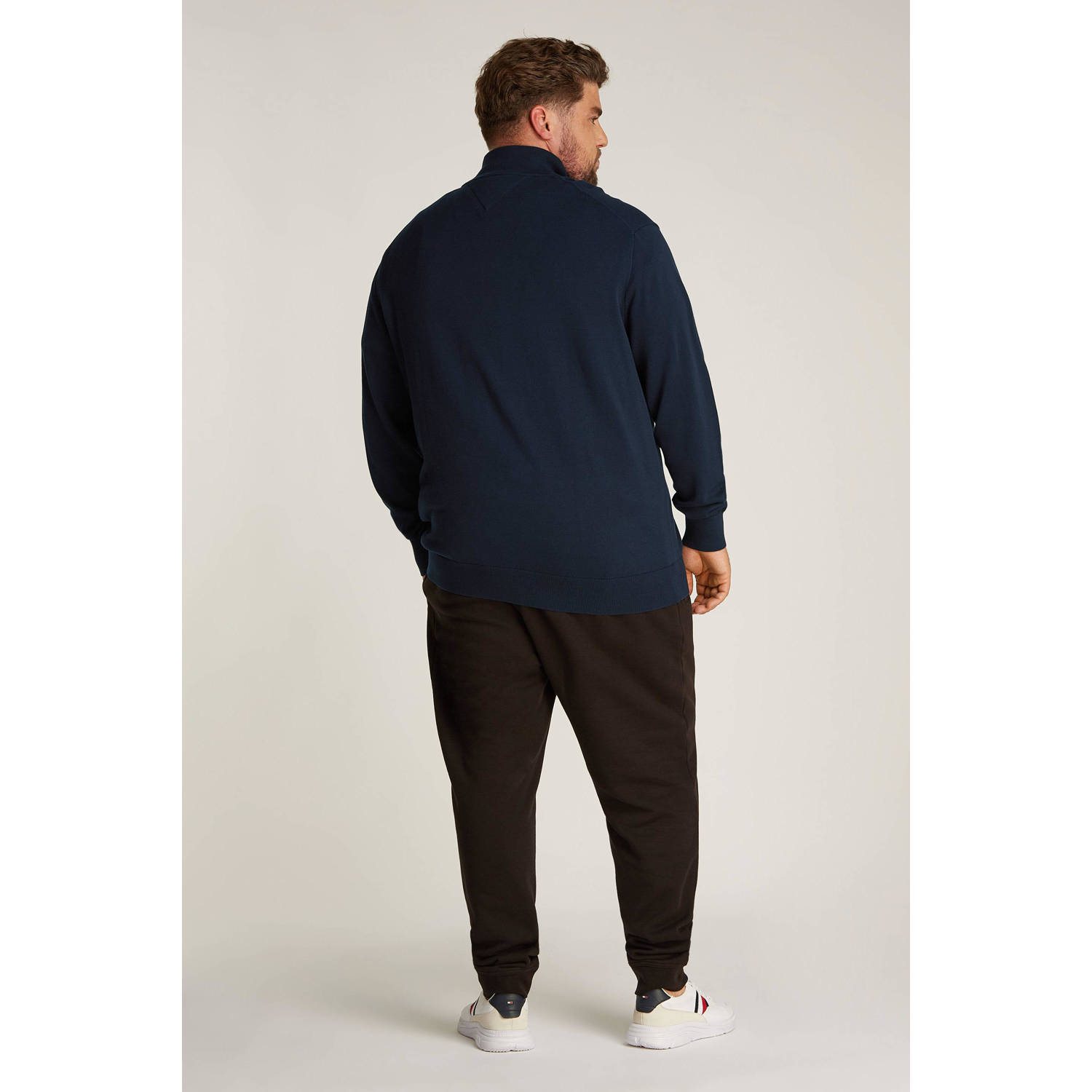 Tommy Hilfiger Big & Tall gebreid vest donkerblauw