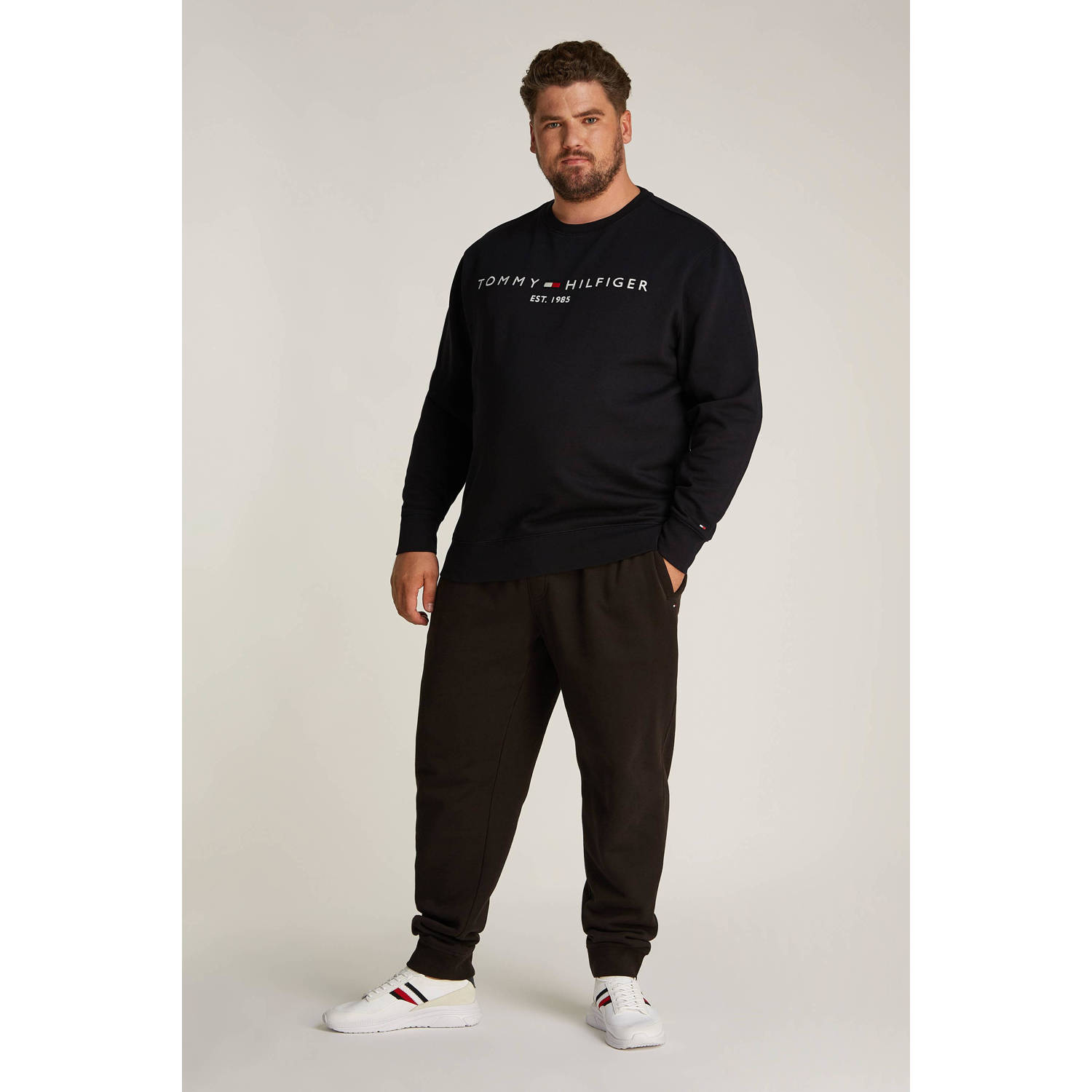 Tommy Hilfiger Big & Tall sweater zwart