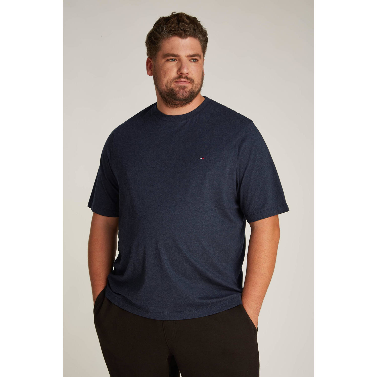Tommy Hilfiger Big & Tall T-shirt donkerblauw