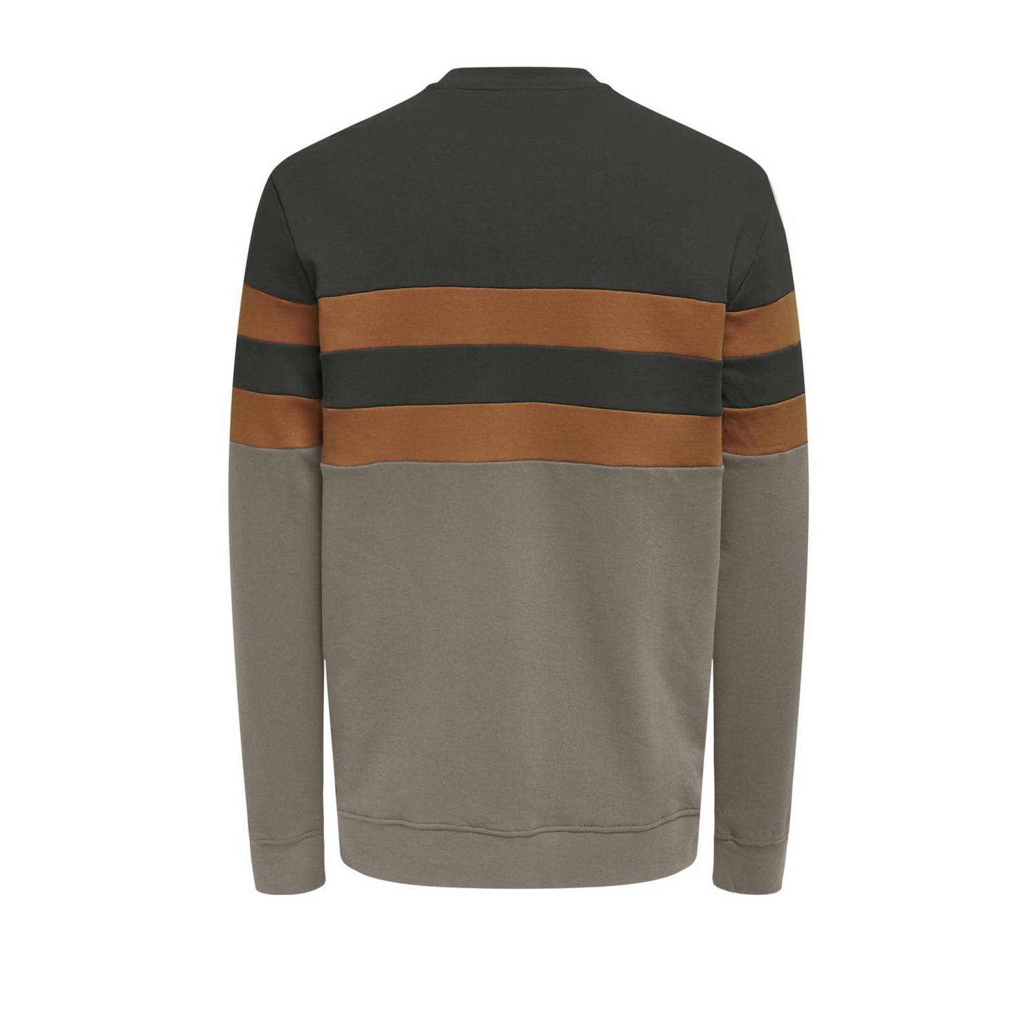 ONLY & SONS gestreepte sweater ONSTHOR groen