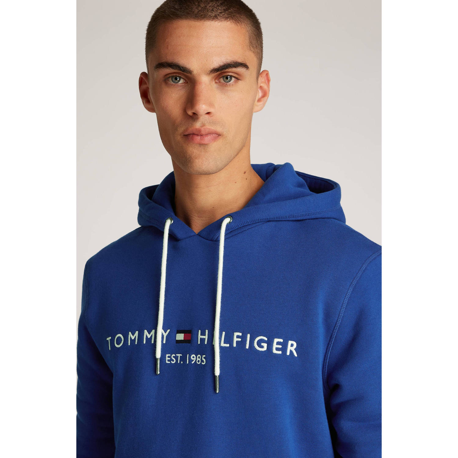 Tommy Hilfiger hoodie met logo Wedge Blue