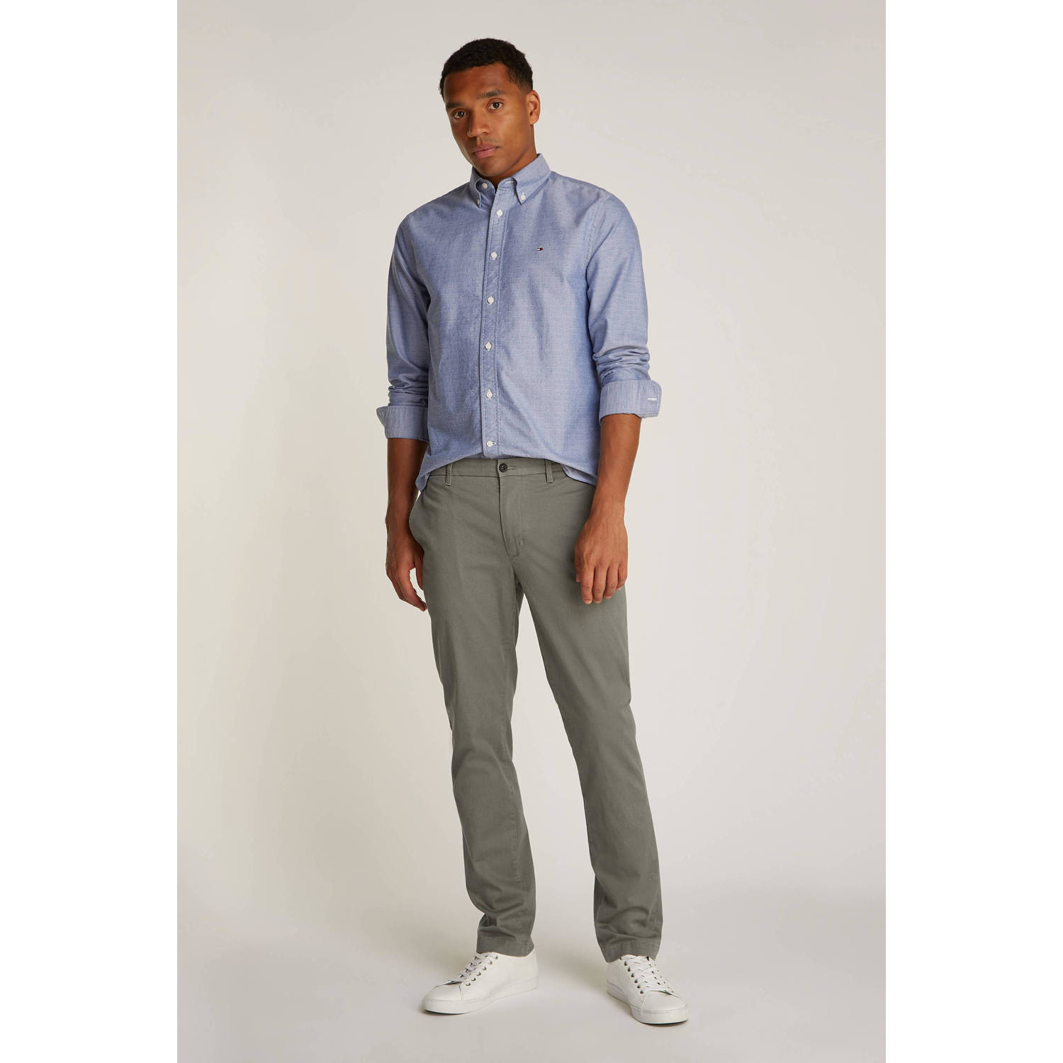 Tommy Hilfiger straight chino grijs