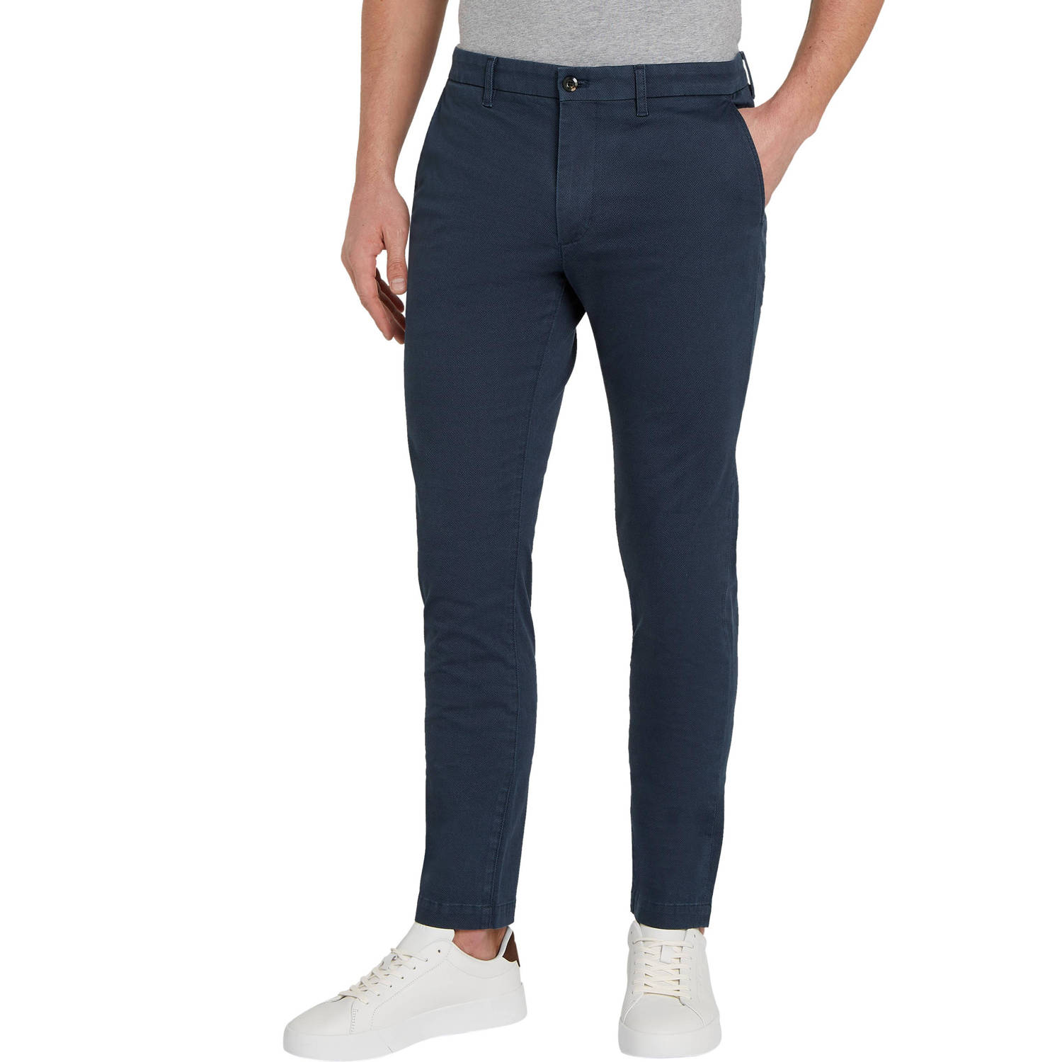 Tommy Hilfiger straight chino donkerblauw