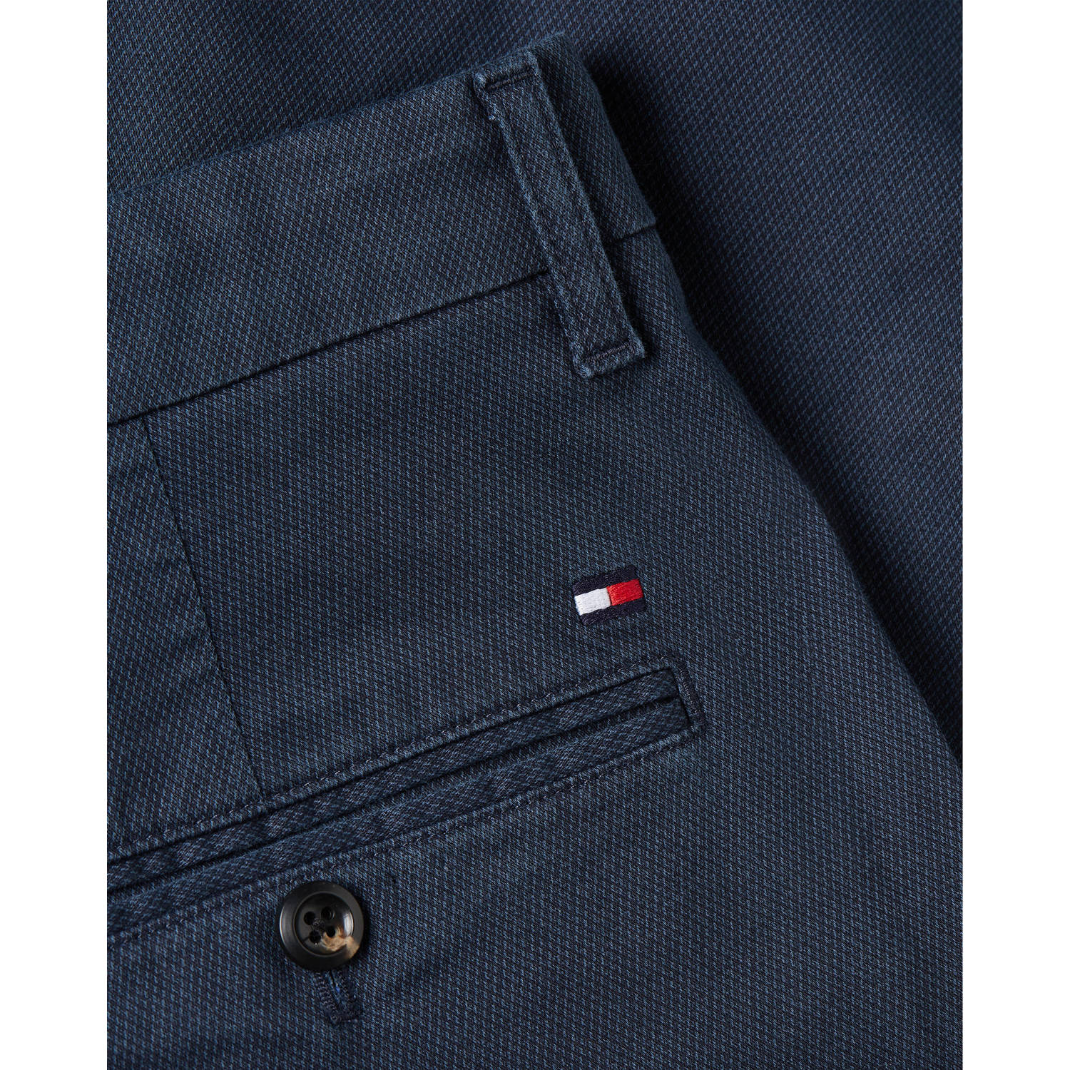 Tommy Hilfiger straight chino donkerblauw