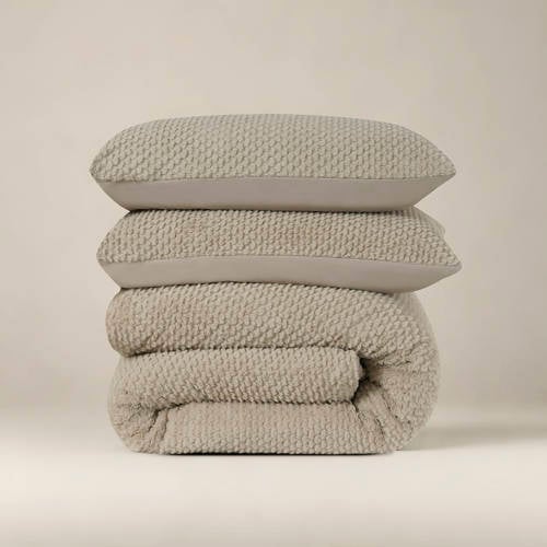 Sleeptime teddy dekbedovertrek lits-jumeaux (240x220 cm) - zand