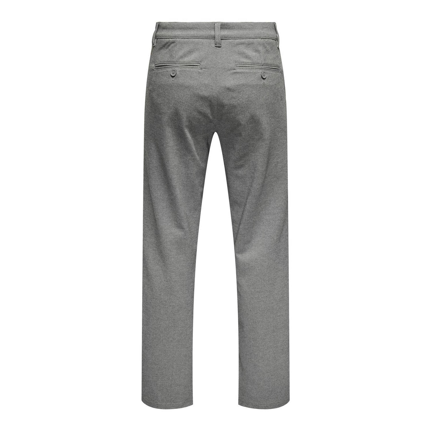 ONLY & SONS regular fit pantalon ONSMARK grijs