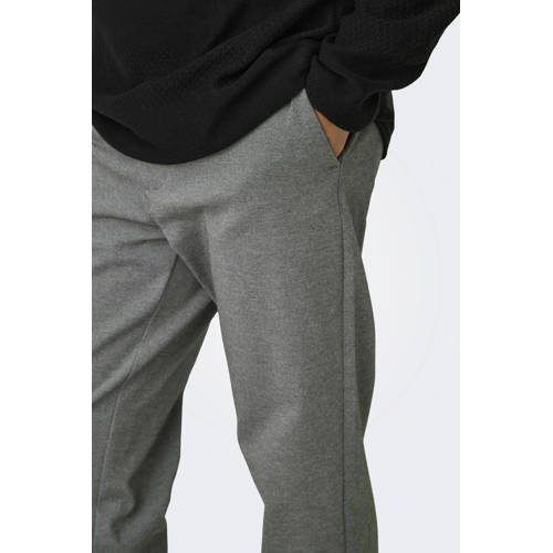 ONLY & SONS regular fit pantalon ONSMARK grijs afbeelding
