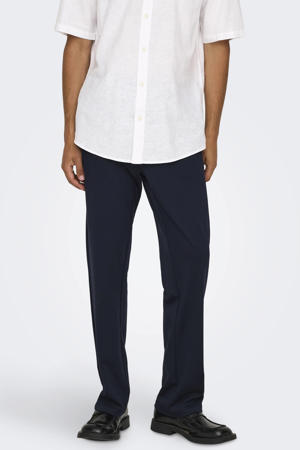 regular chino donkerblauw
