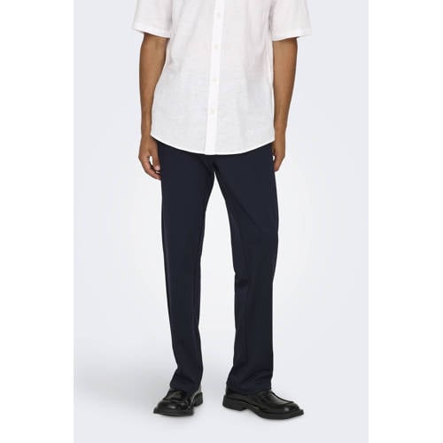 ONLY & SONS regular fit pantalon ONSMARK donkerblauw afbeelding