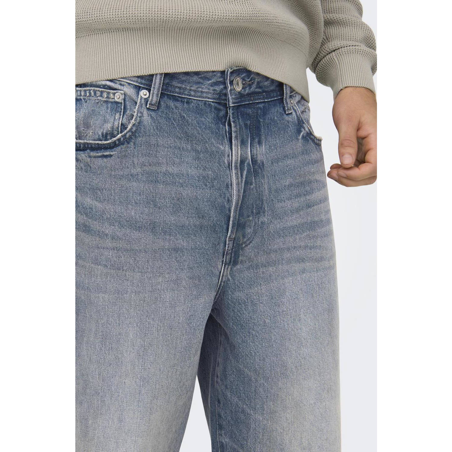 ONLY & SONS loose fit jeans ONSFADE blauw