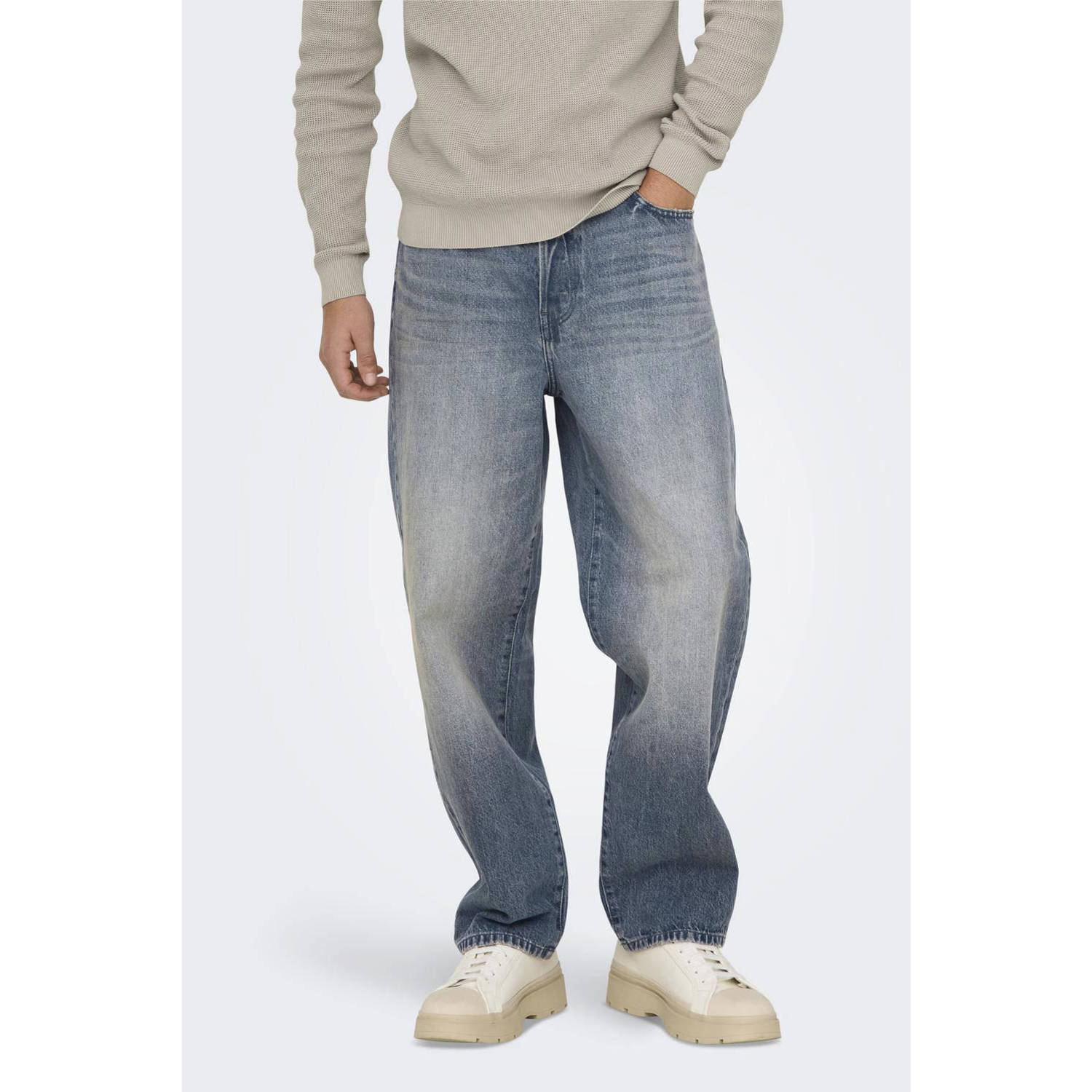 ONLY & SONS Loose fit jeans ONSFADE LOOSE WB 6778 A14 DNM NOOS