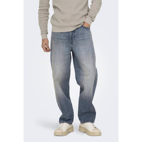 ONLY & SONS loose fit jeans ONSFADE special blue grey denim afbeelding