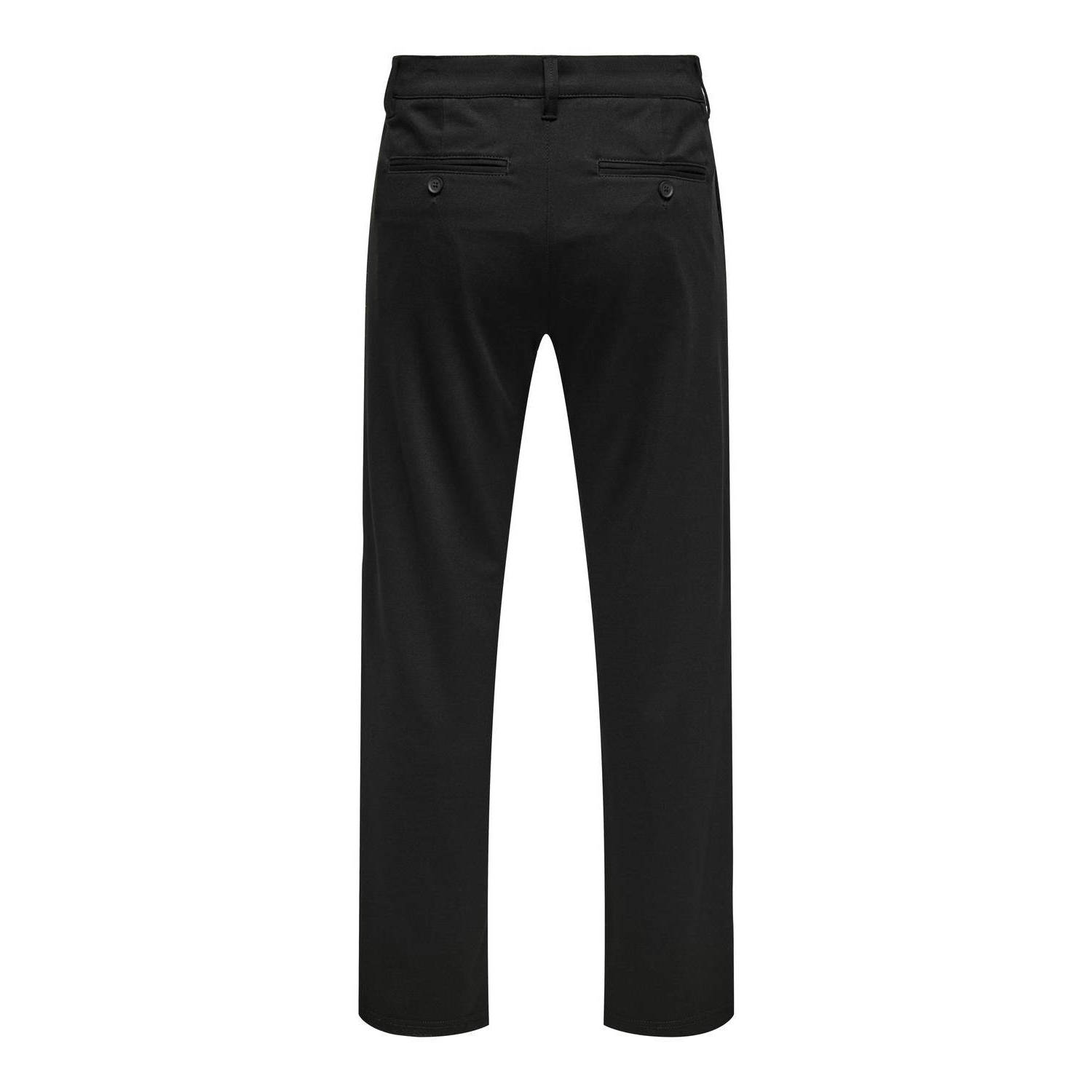 ONLY & SONS regular fit pantalon ONSMARK zwart