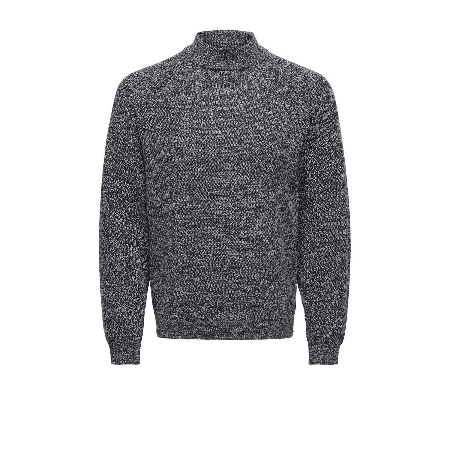 ONLY & SONS gebreide trui ONSFELIP donkerblauw