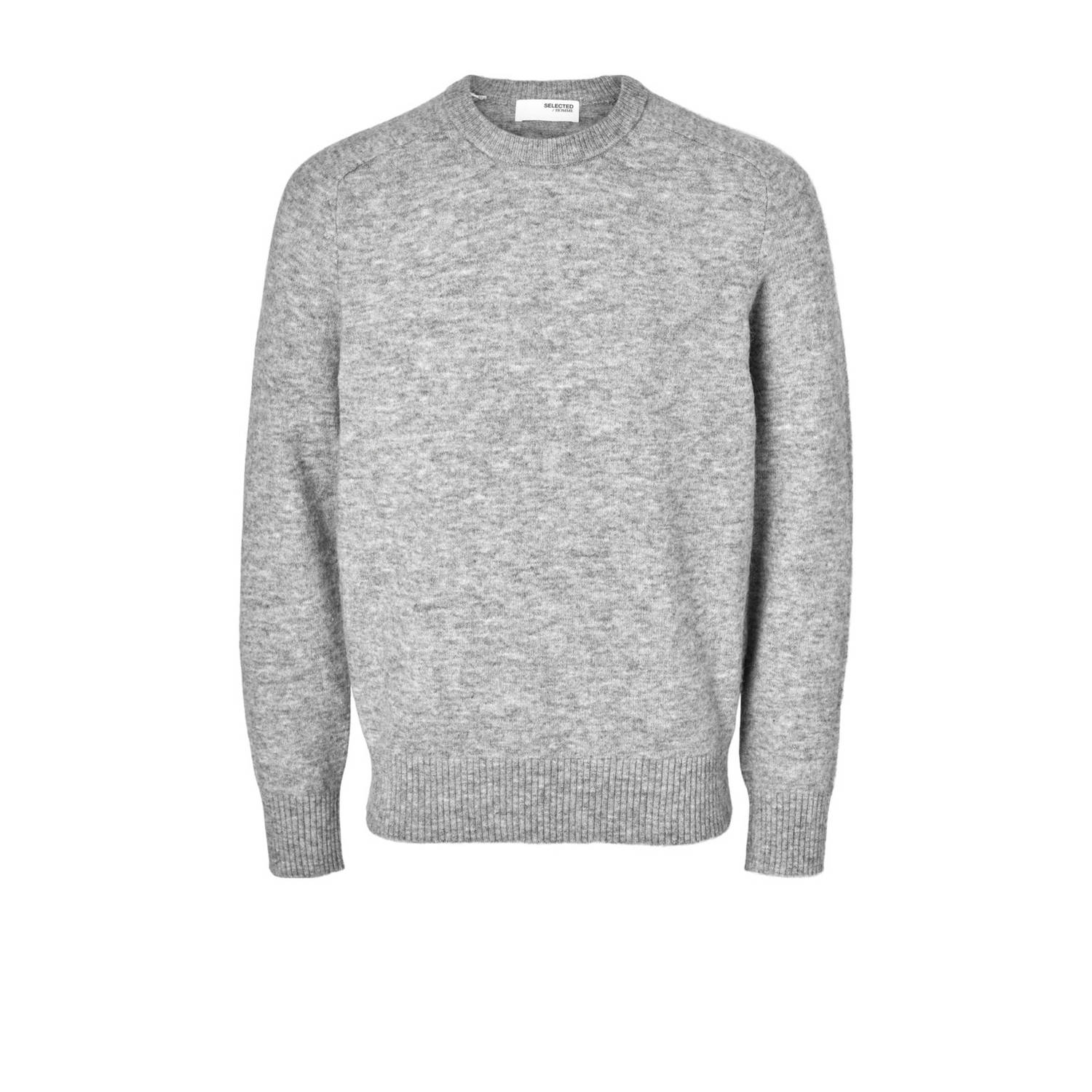 Selected Homme Gebreide pullover met ronde hals model 'RAI'