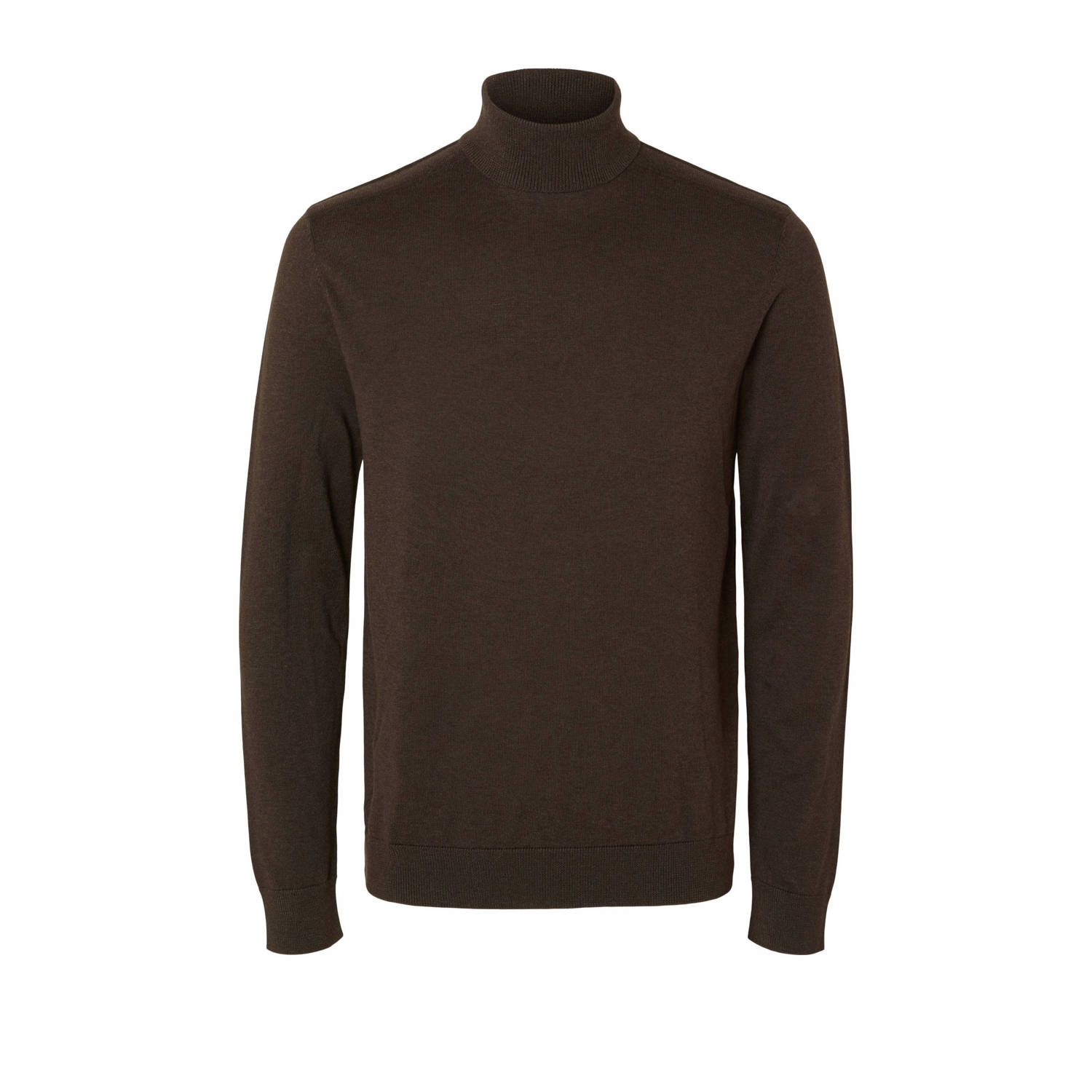 SELECTED HOMME Heren Truien & Vesten Slhberg Roll Neck Noos Bruin