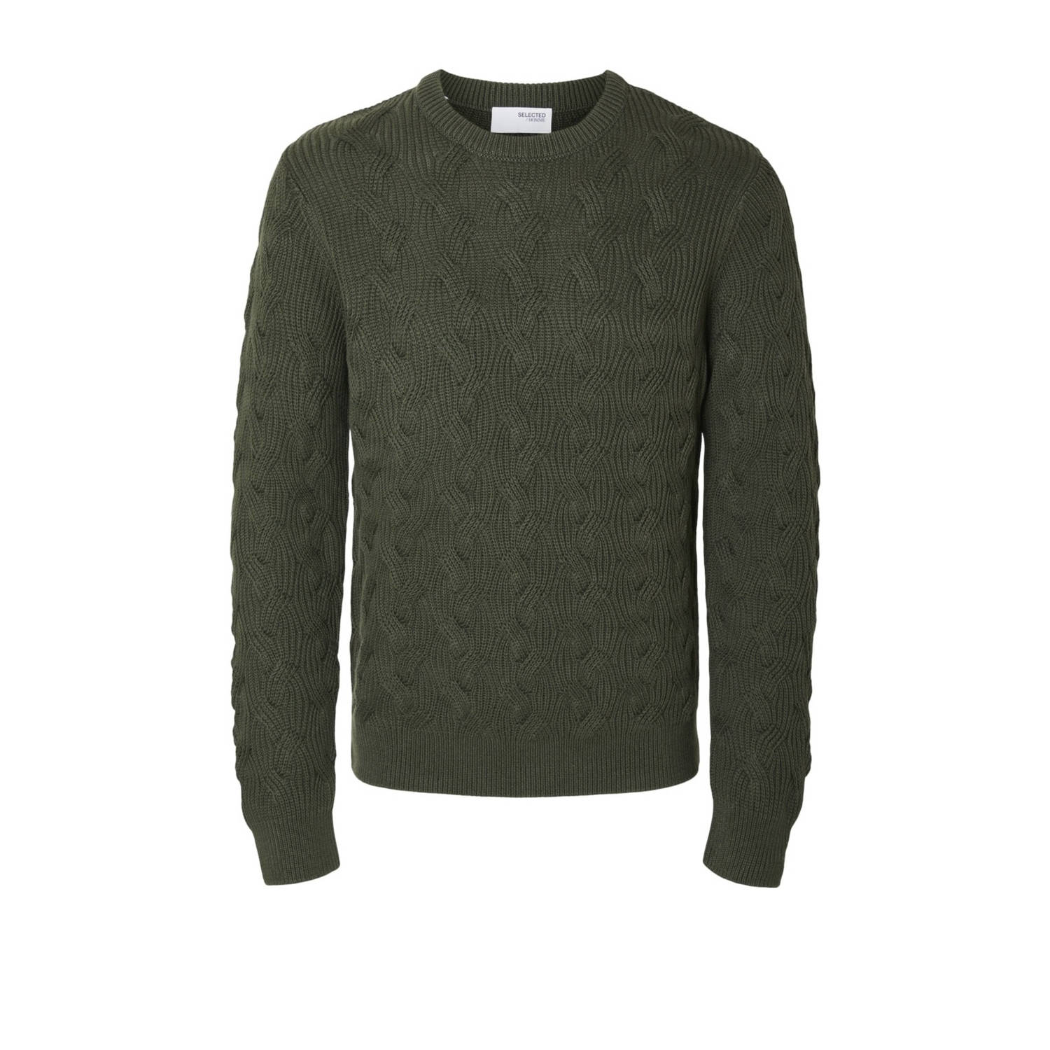 Selected Homme Gebreide pullover met structuurmotief model 'CALLIS'