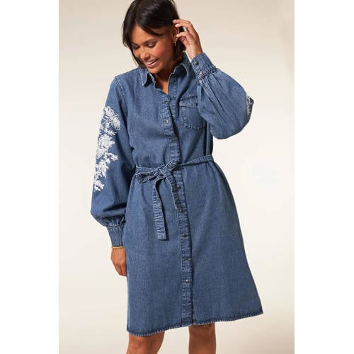 Miss Etam spijkerjurk Danielle medium blue afbeelding