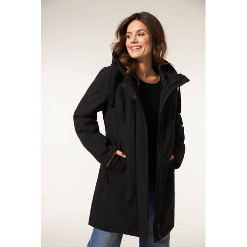 Miss Etam softshell jas Wanda zwart afbeelding