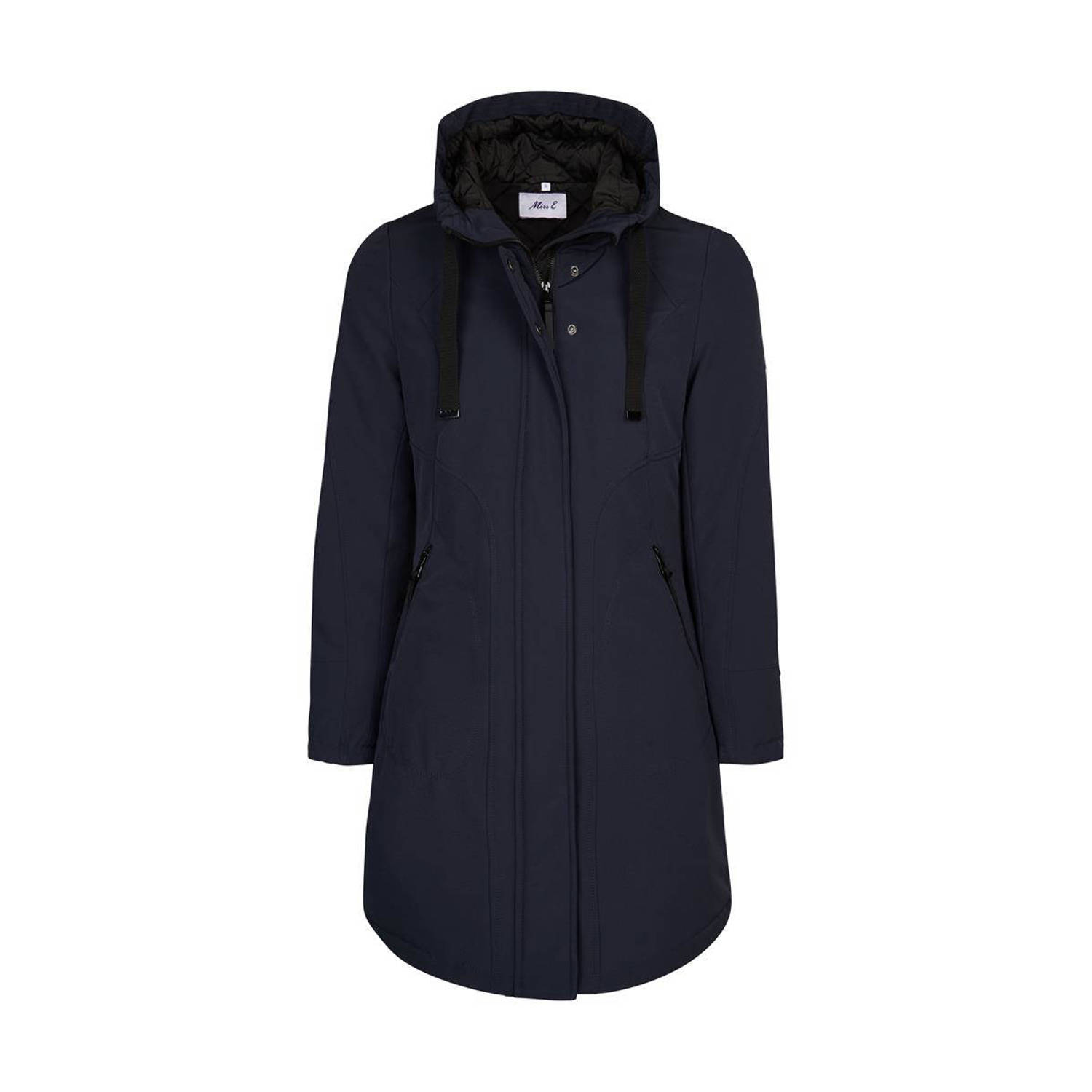 Miss Etam softshell jas Wanda donkerblauw