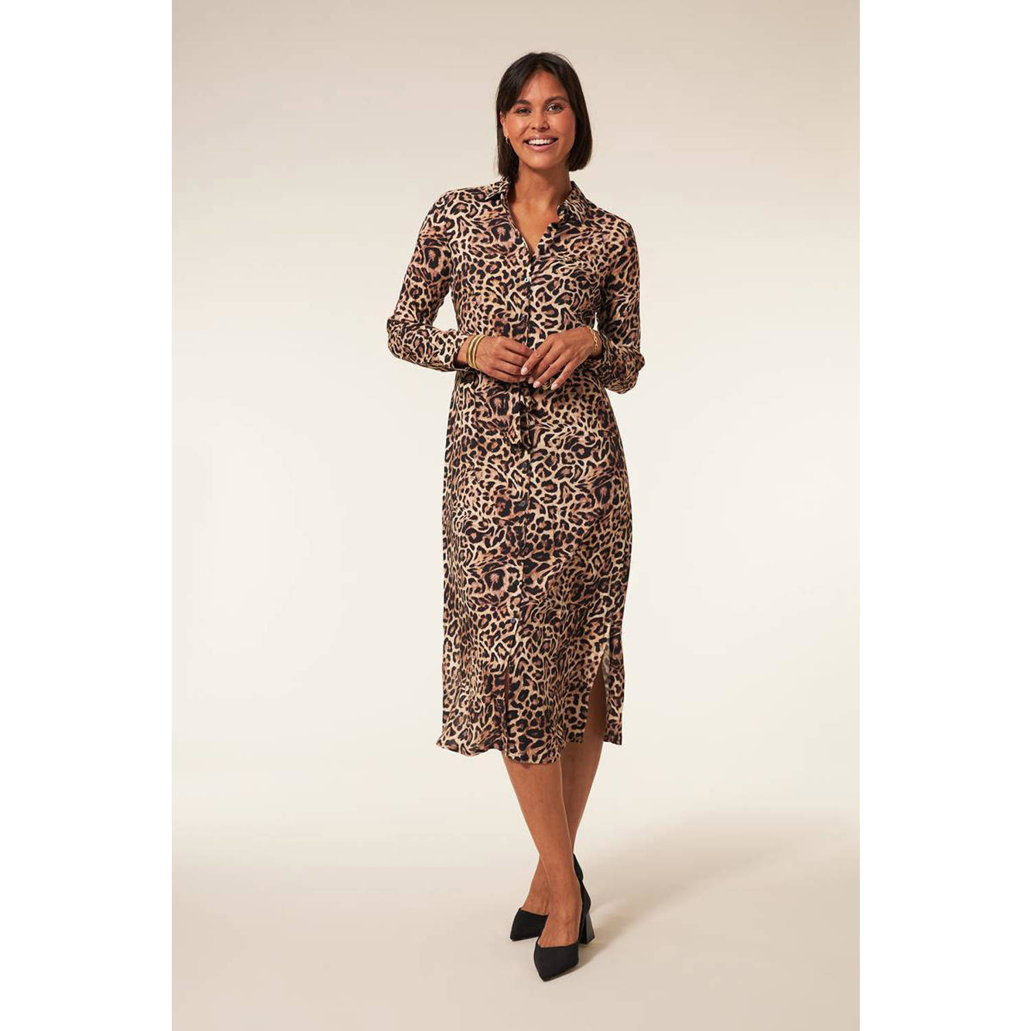 Miss Etam blousejurk Poppy met panterprint
