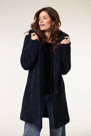 teddy jas Flora donkerblauw