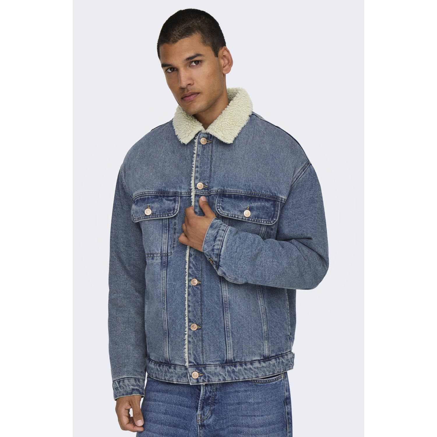ONLY & SONS spijkerjas ONSWILSON blauw