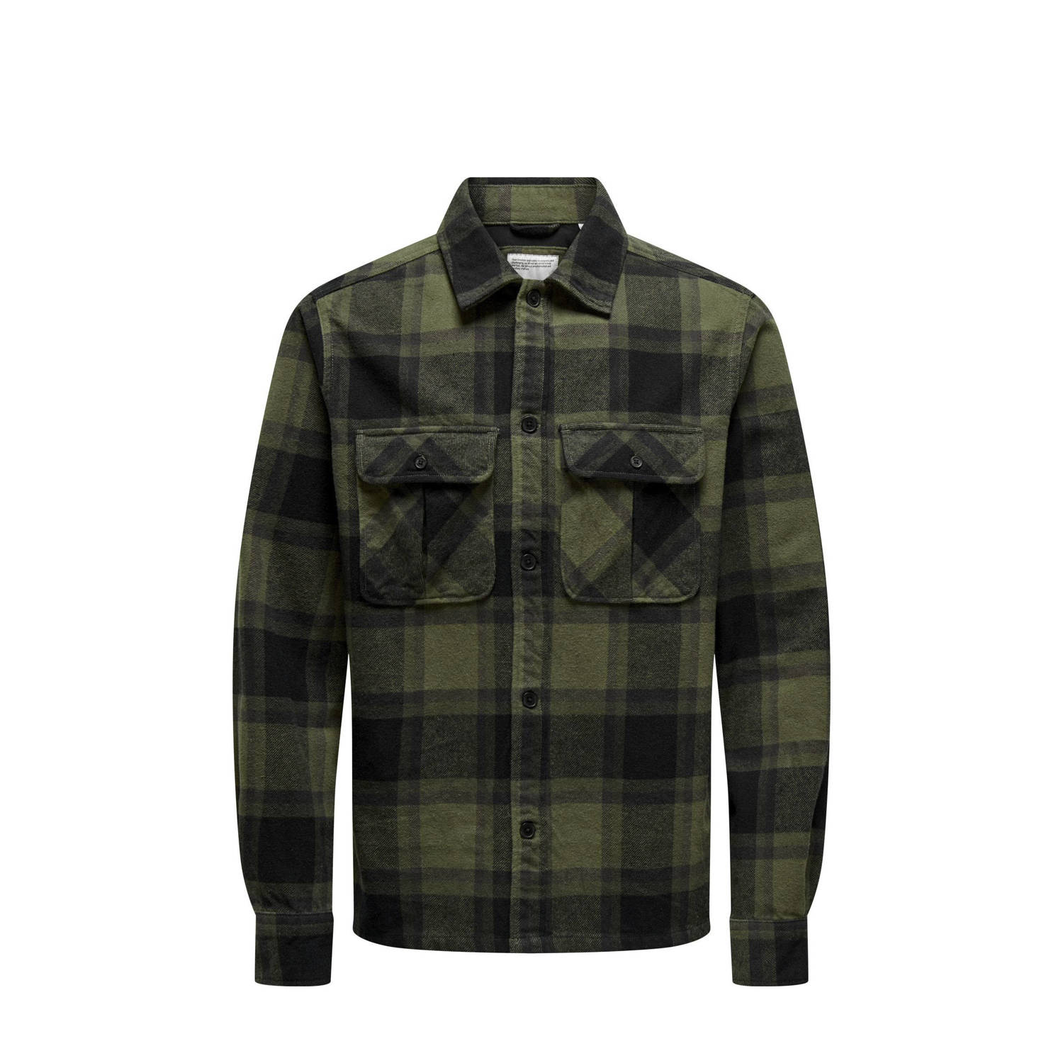 ONLY & SONS geruit overshirt ONSCEDRIC