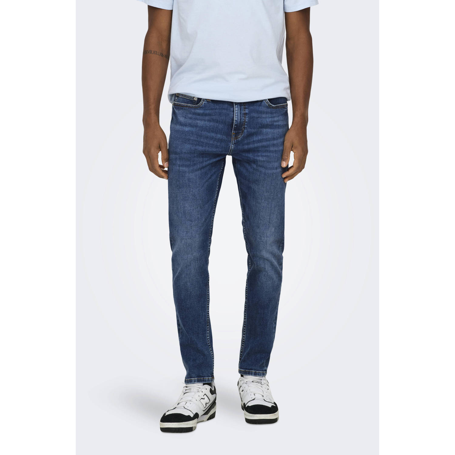 ONLY & SONS slim fit jeans blauw