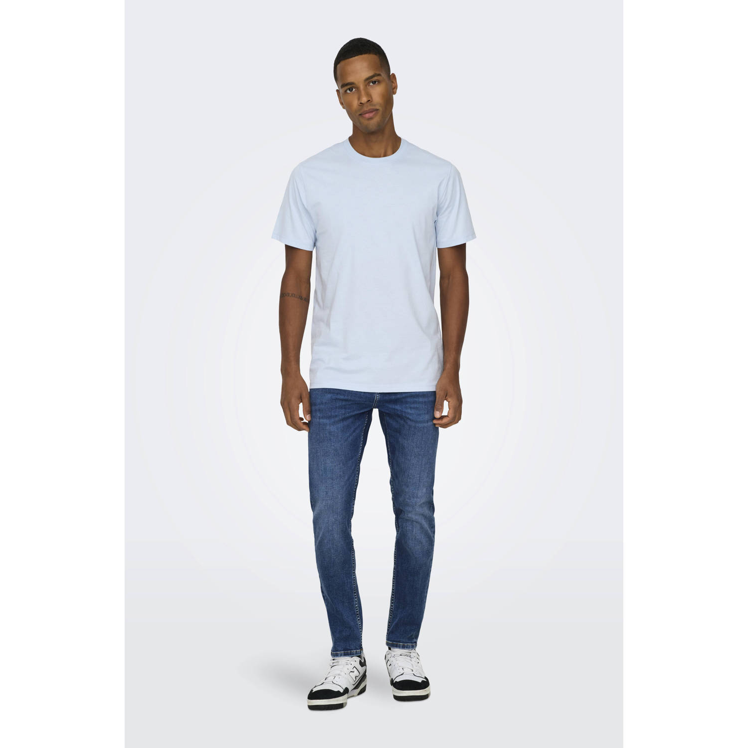 Only & Sons Casual Herenbroek Blue Heren