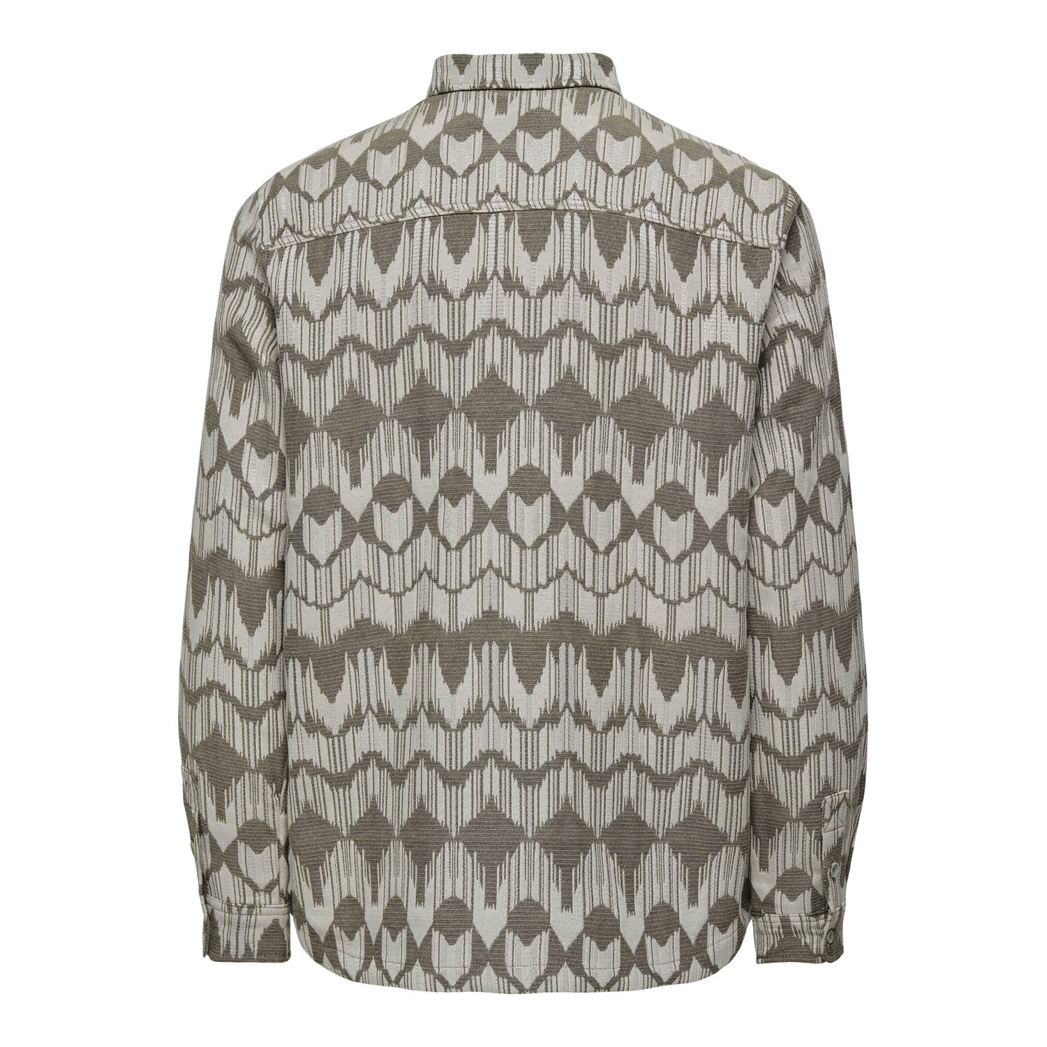 ONLY & SONS overshirt ONSMILO met all over print beige