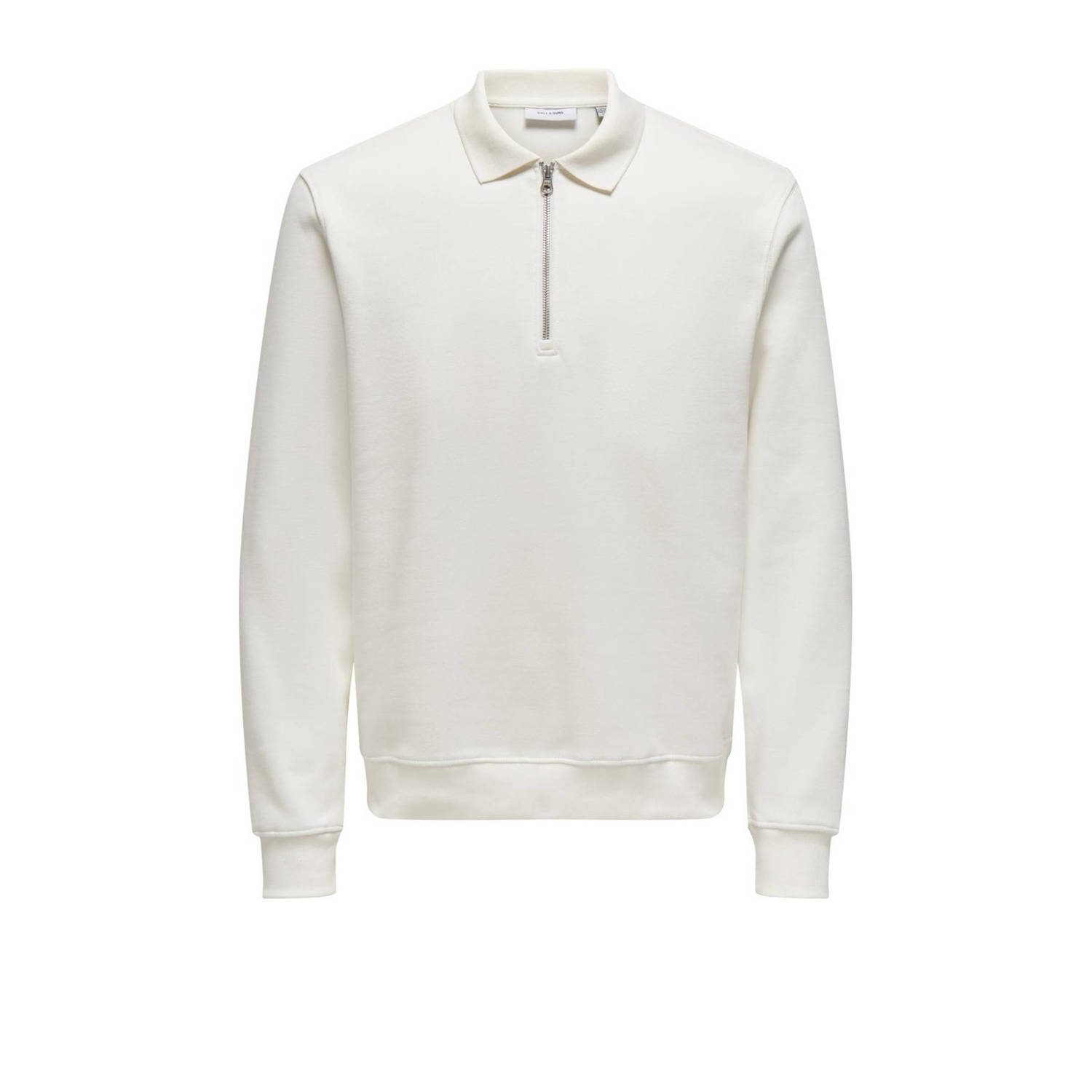 Only & Sons Abbott Regular Polo in Cloud Dancer White Heren