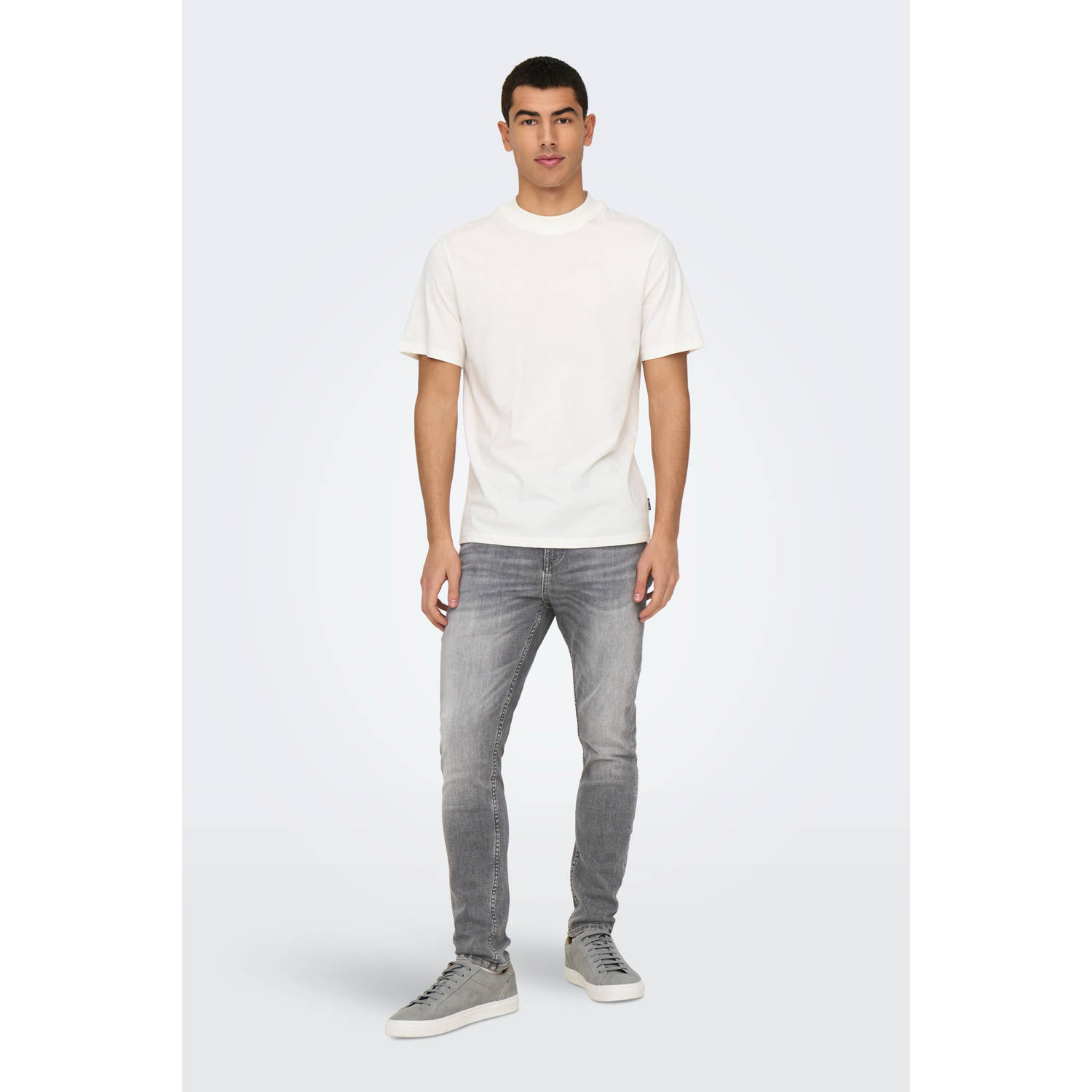 ONLY & SONS slim fit jeans medium grey enim